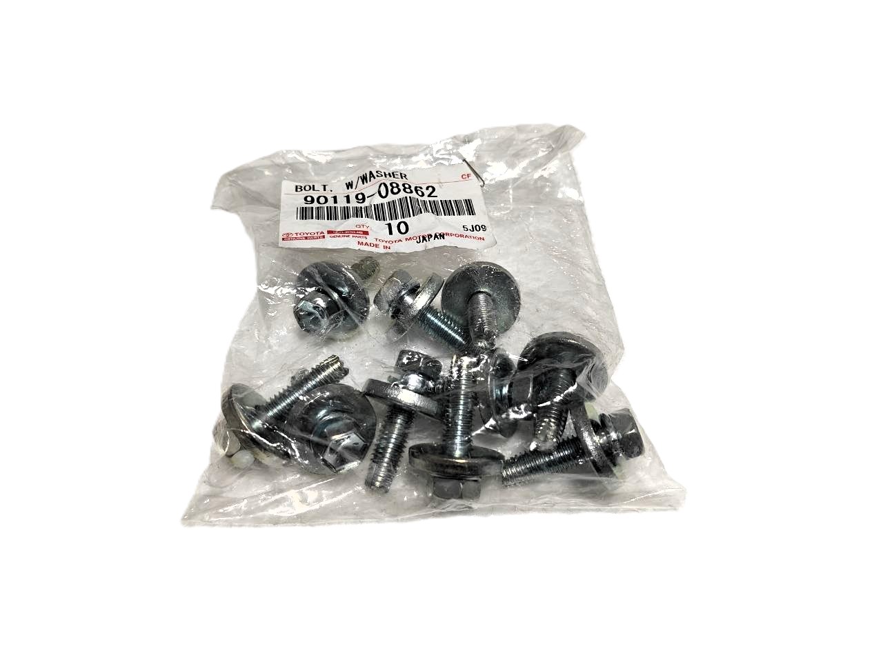 Болт крепления защиты двигателя Toyota 9011908862 — оригинал, для Land Cruiser 200, Land Cruiser 80/100