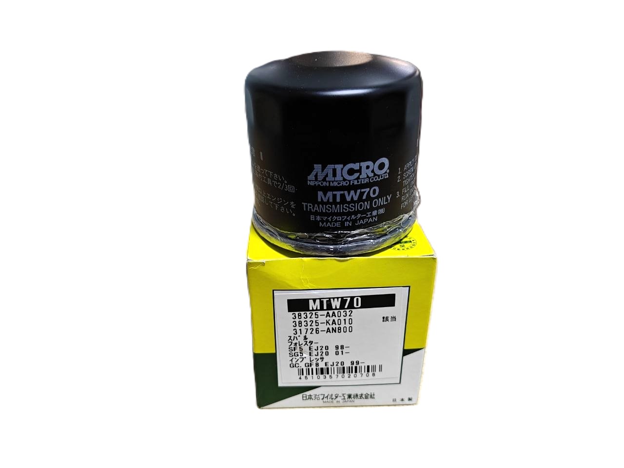 Фильтр АКПП Micro MTW70 — аналог 38325AA031 / 38325AA032 для Subaru