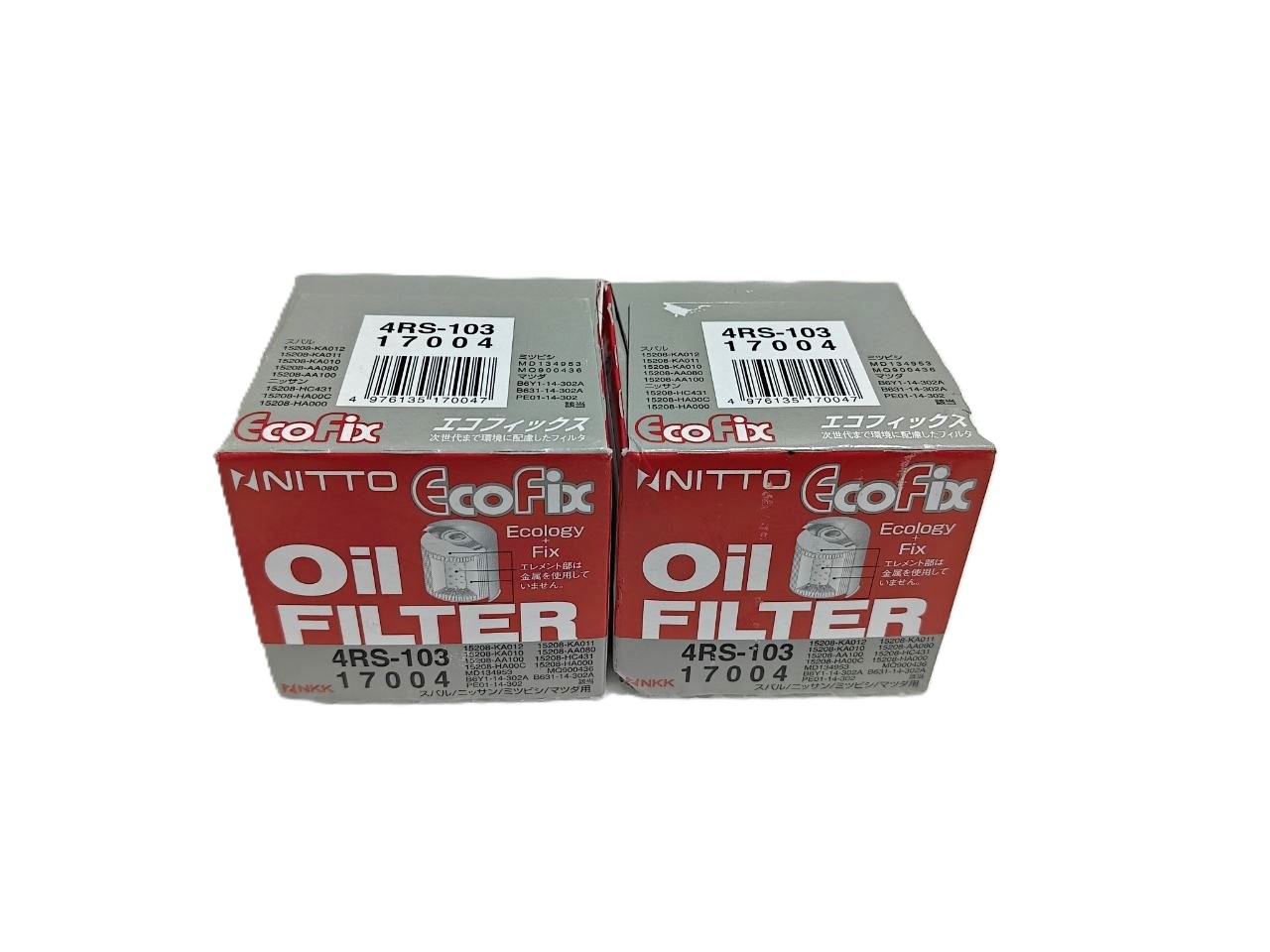 Фильтр масляный NITTO 4RS103 — аналог 15208AA100 / 15208AA060 / 15208AA080, для Subaru Forester / Impreza / Legacy / Outback / WRX