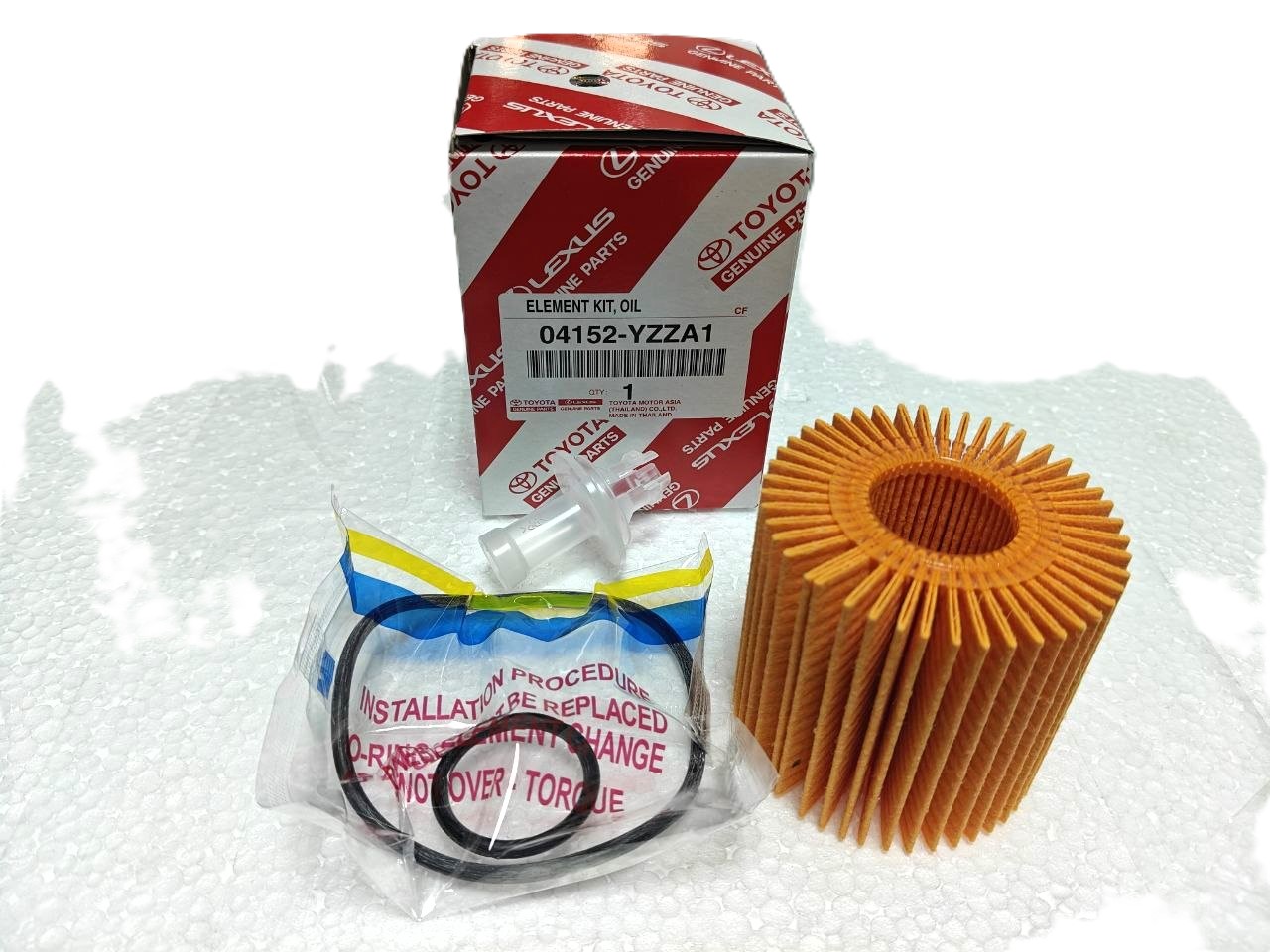 Фильтр масляный TOYOTA 04152YZZA1 — оригинал, для Camry / RAV4 / Highlander / Lexus ES / RX (2GR-FE / 2AR-FE / 2GR-FKS)
