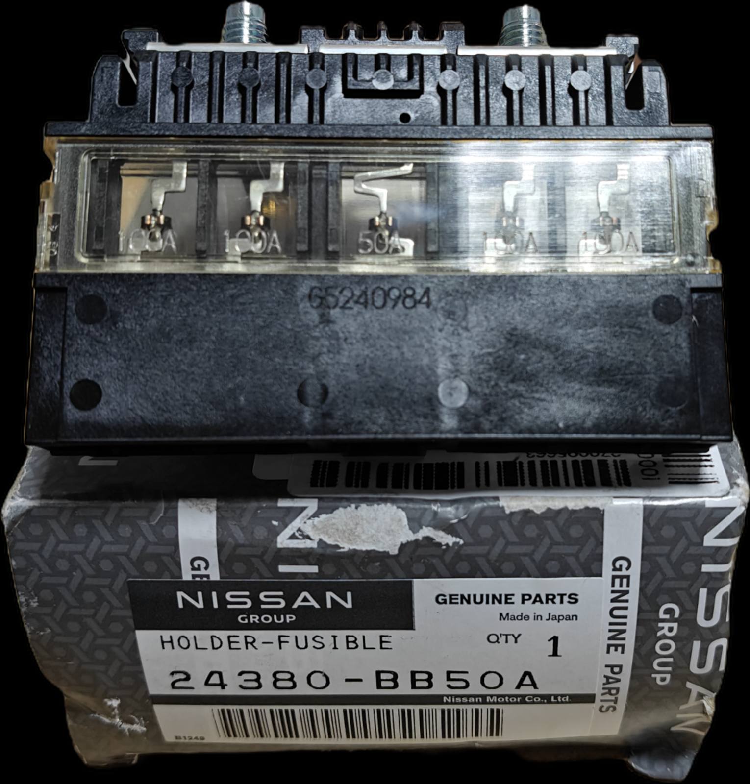 Оригинальная плюсовая клемма с блоком предохранителей NISSAN 24380‑BB50A (24380BB50A)