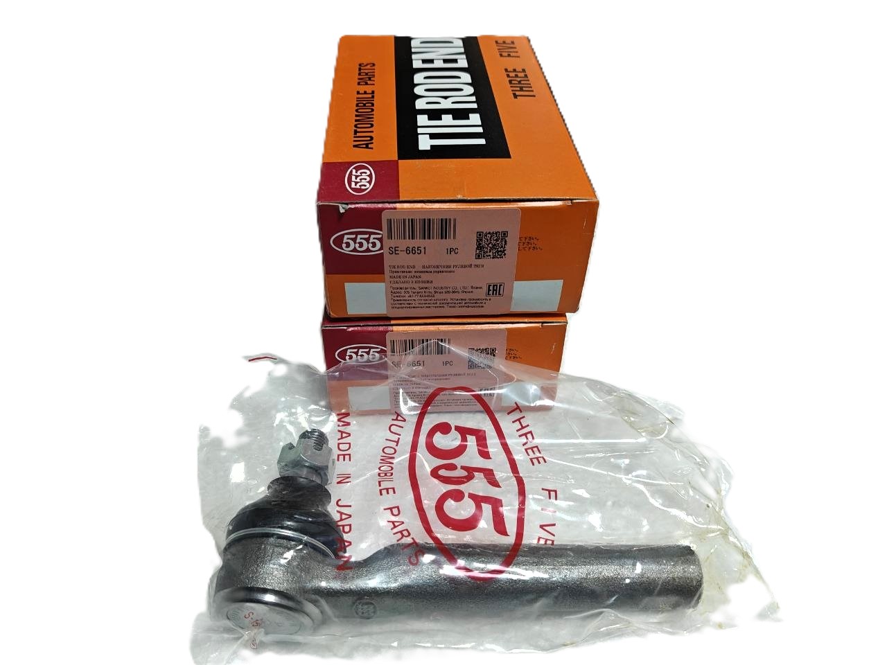 Наконечник рулевой SE6651 555 — аналог 34161SA001 / 34141AA041 / CESU6, для Subaru Forester / Impreza / Legacy / Outback / Tribeca / XV / Levorg