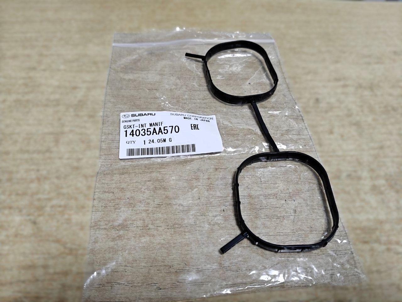 Прокладка впускного коллектора Subaru 14035AA570 — оригинал, для Forester / Impreza / XV / Outback с двигателем FB