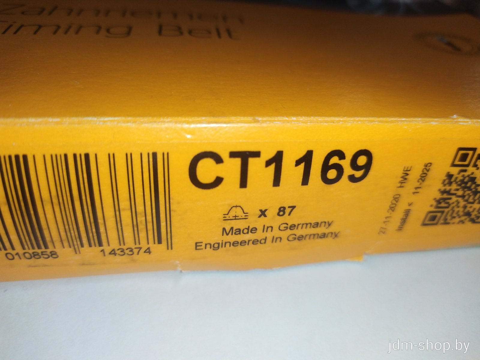 Ремень зубчатый насоса системы охлаждения CT1169 CONTITECH