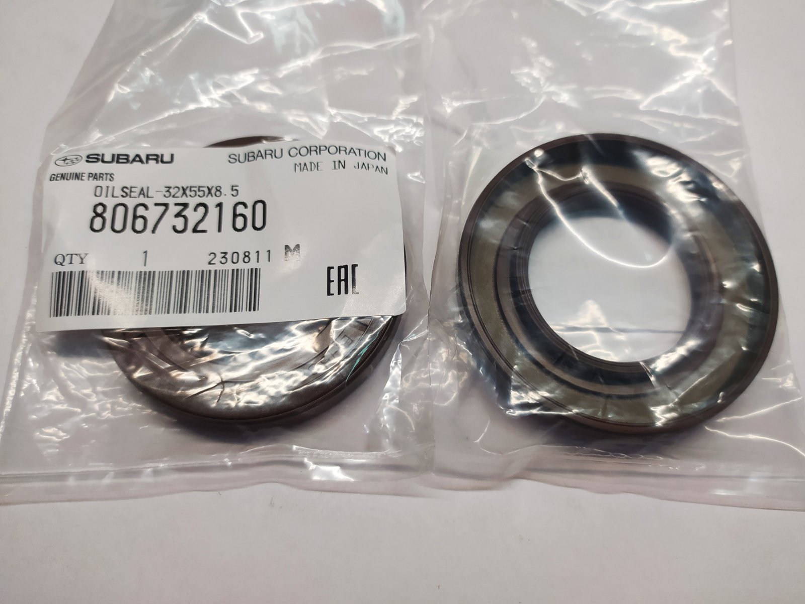Сальник распредвала Subaru 806732160 — оригинал 32x55x8.5, для двигателей EJ20/EJ25 (выпуск)