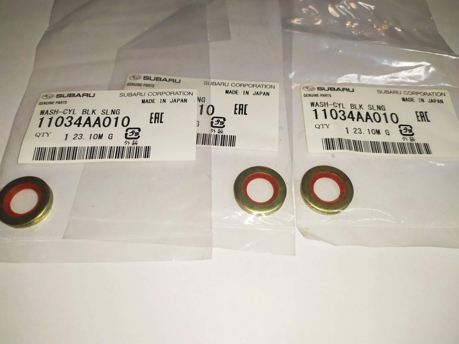 Шайба уплотнительная болта блока цилиндров 11034AA010 SUBARU