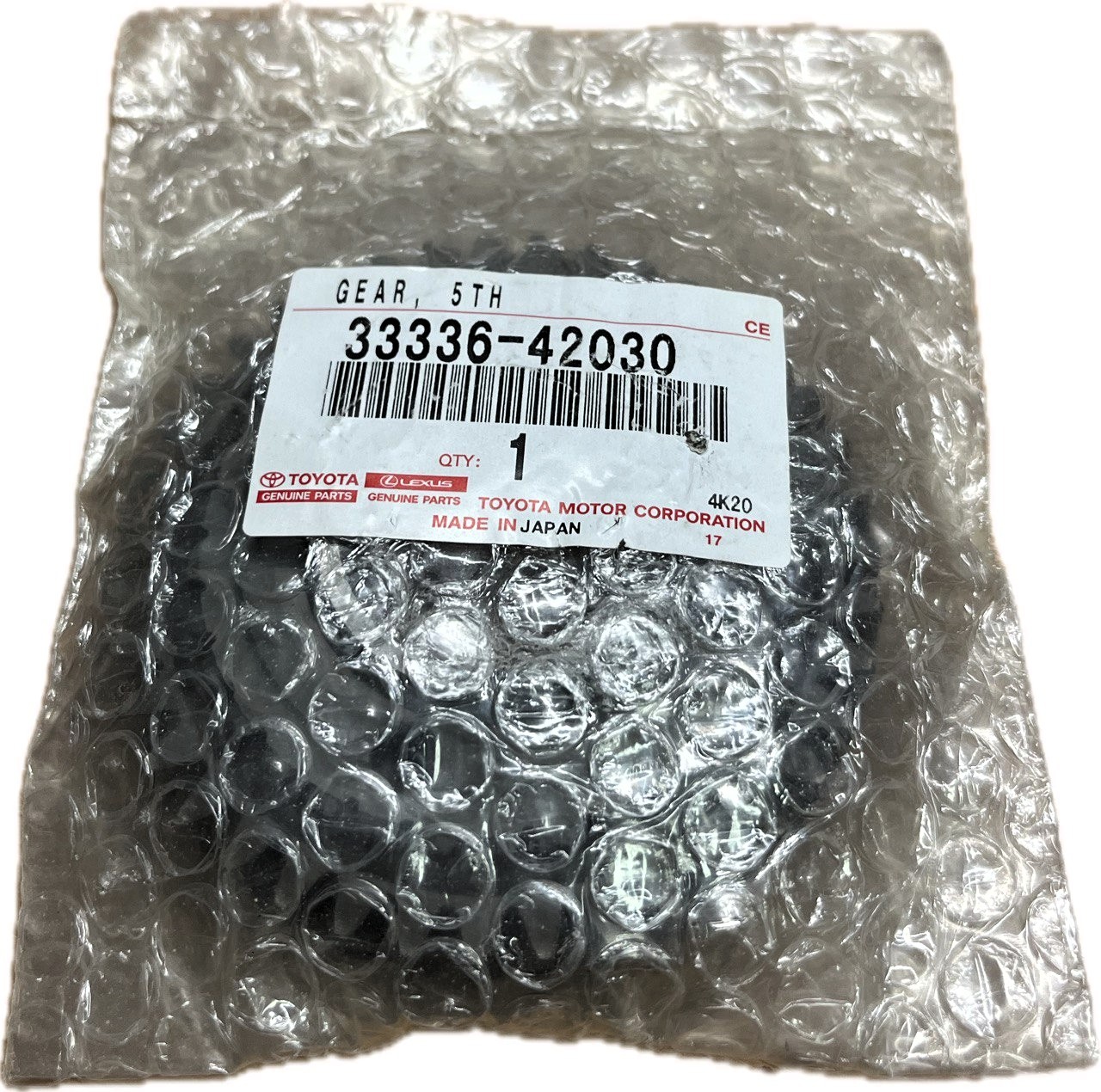 Шестерня пятой передачи 3333642030 TOYOTA