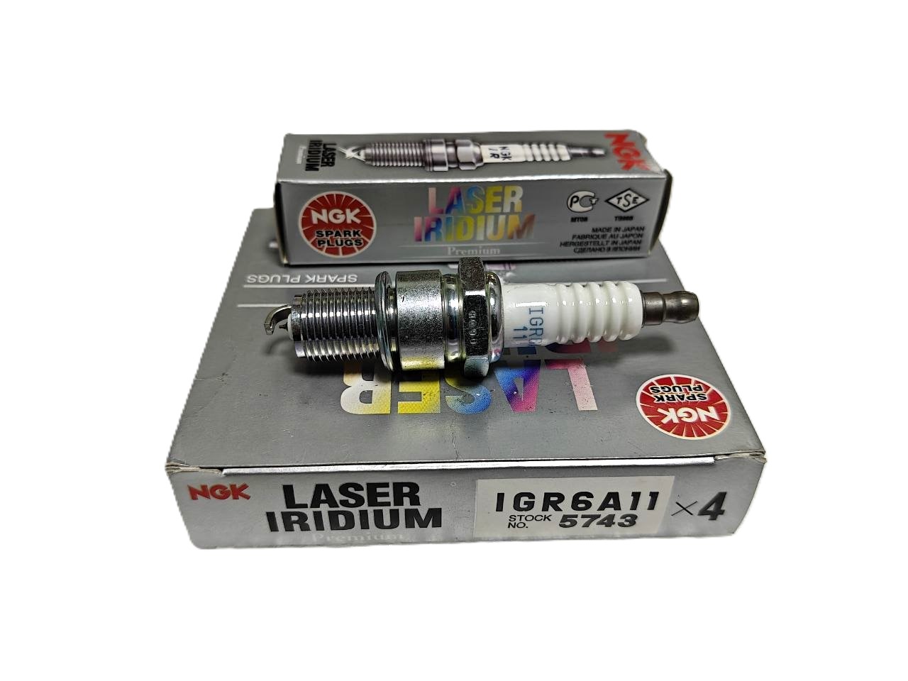 Свеча зажигания NGK 5743 IGR6A11 — иридиевая Laser Iridium, для Mitsubishi Lancer / Outlander / AirTrek 2.0 4G63