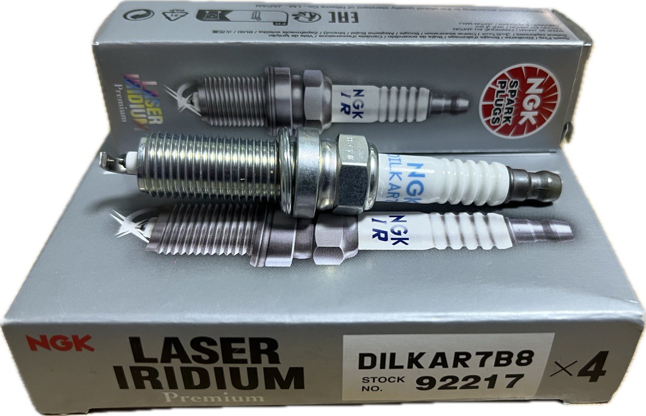 Оригинальная иридиевая свеча зажигания NGK 92217 / DILKAR7B8 — аналог Subaru 22401AA880, 22401AA89A для двигателей FB20 (Subaru Forester V / Impreza / XV / Crosstrek)