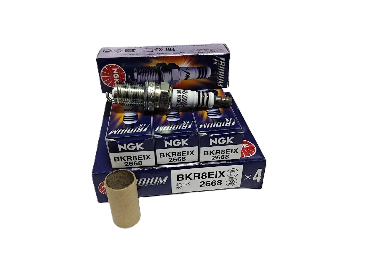Свеча зажигания NGK BKR8EIX 2668 — иридиевая «холодная» 8, для турбированных двигателей VAG (1.8/2.0/3.0 TFSI/TSI), Toyota, Nissan, Subaru, BMW, Porsche
